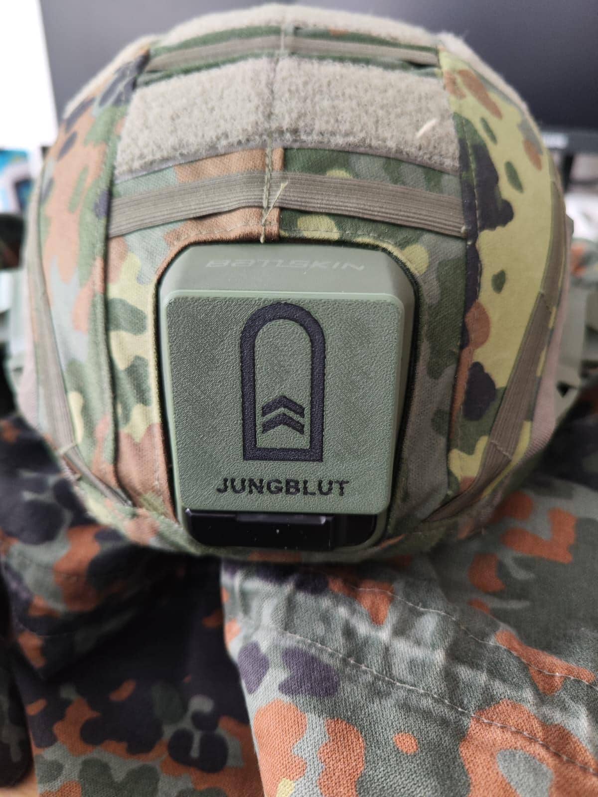 Personalisiertes Helm Emblem mit Name & Dienstgrad | Clip Montage | Taktisches Helm Zubehör