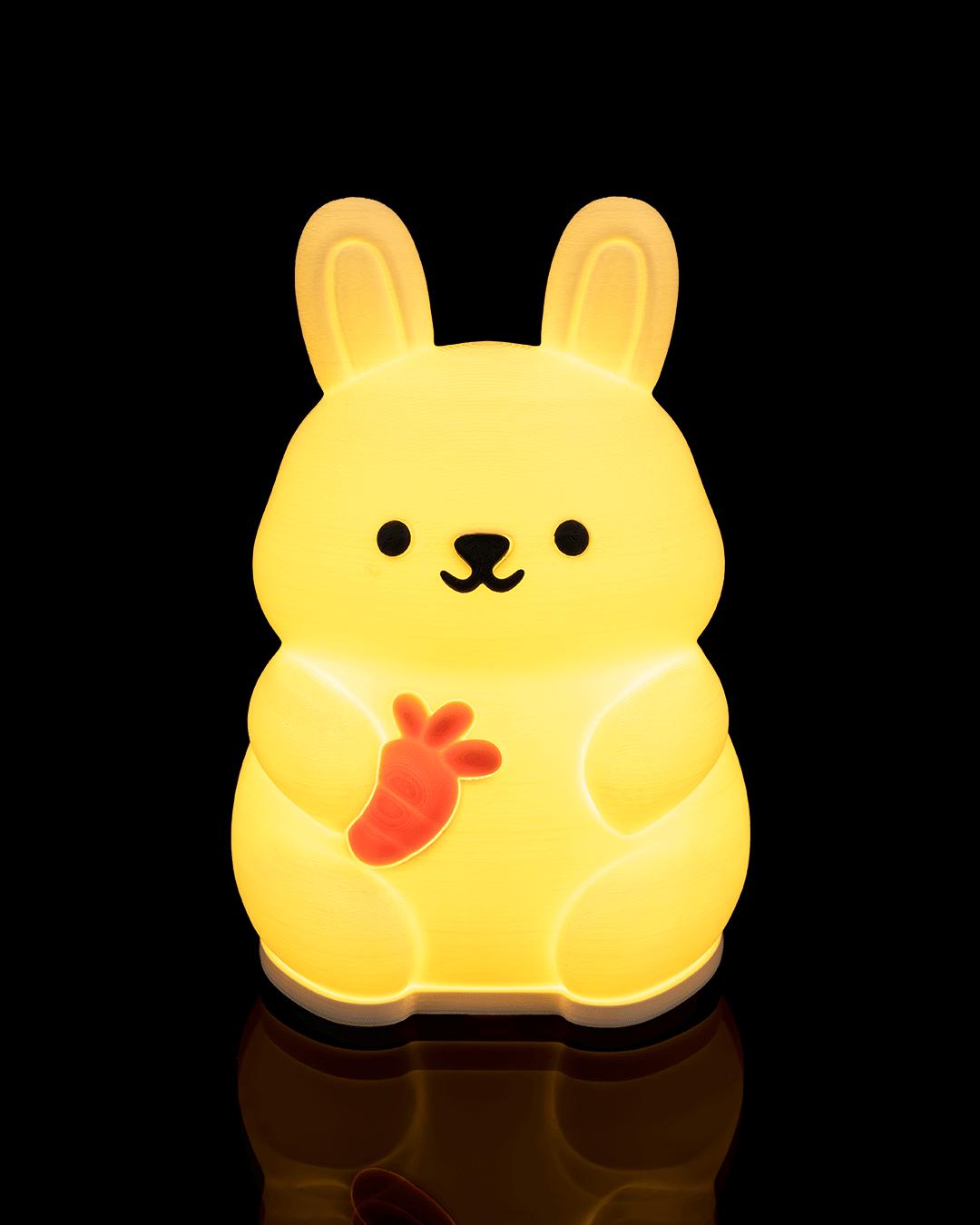 Bunny Night Light – Hasen Tischlampe mit Karotte