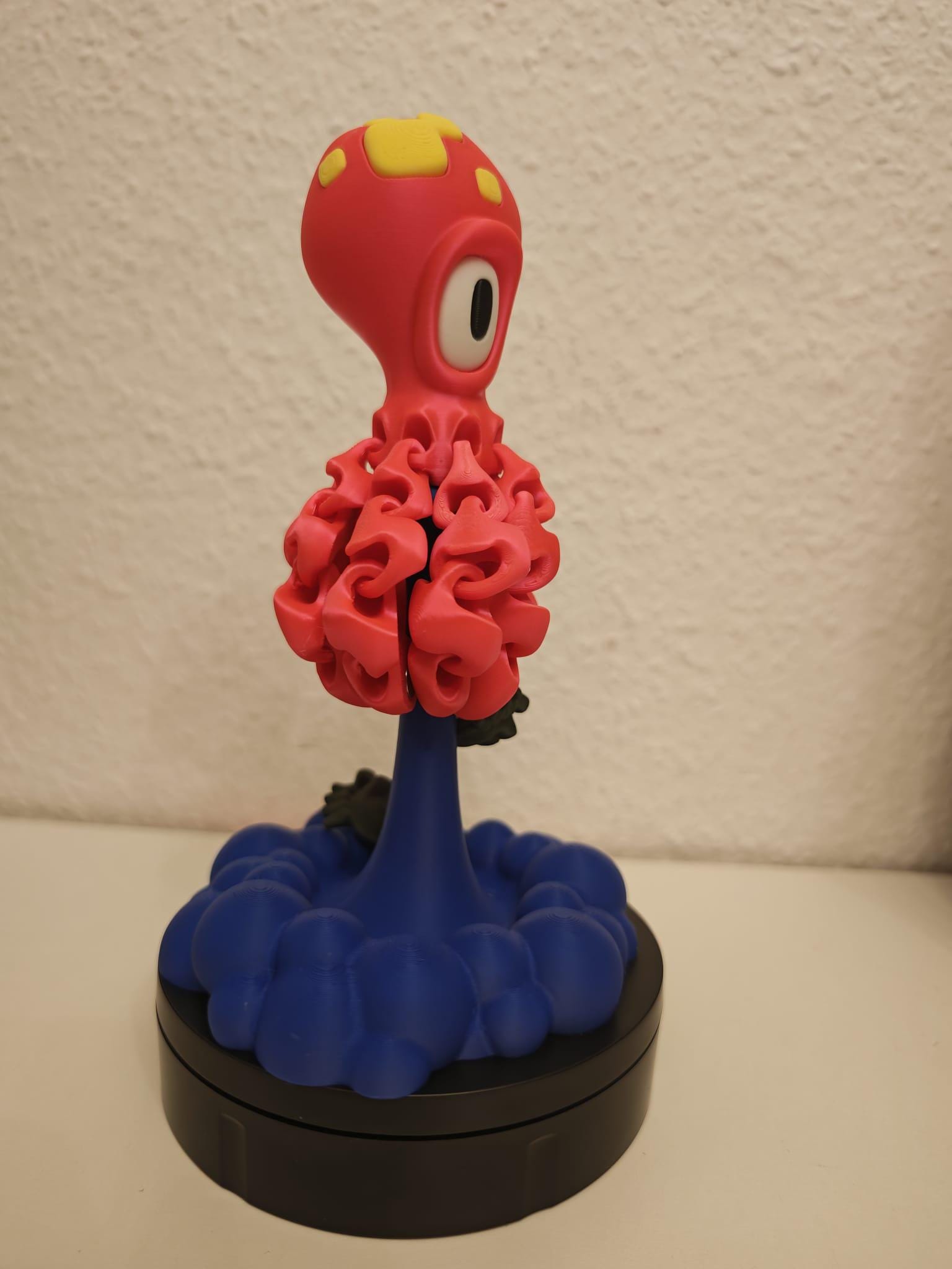 Flexi Oktopus Magnet – Bewegliche 3D-Druck Figur mit zwei Krebsen