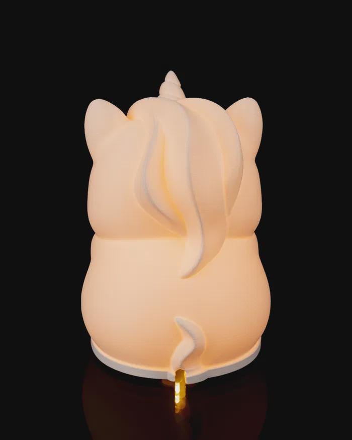 Horn of Light – Fantasy Tischlampe