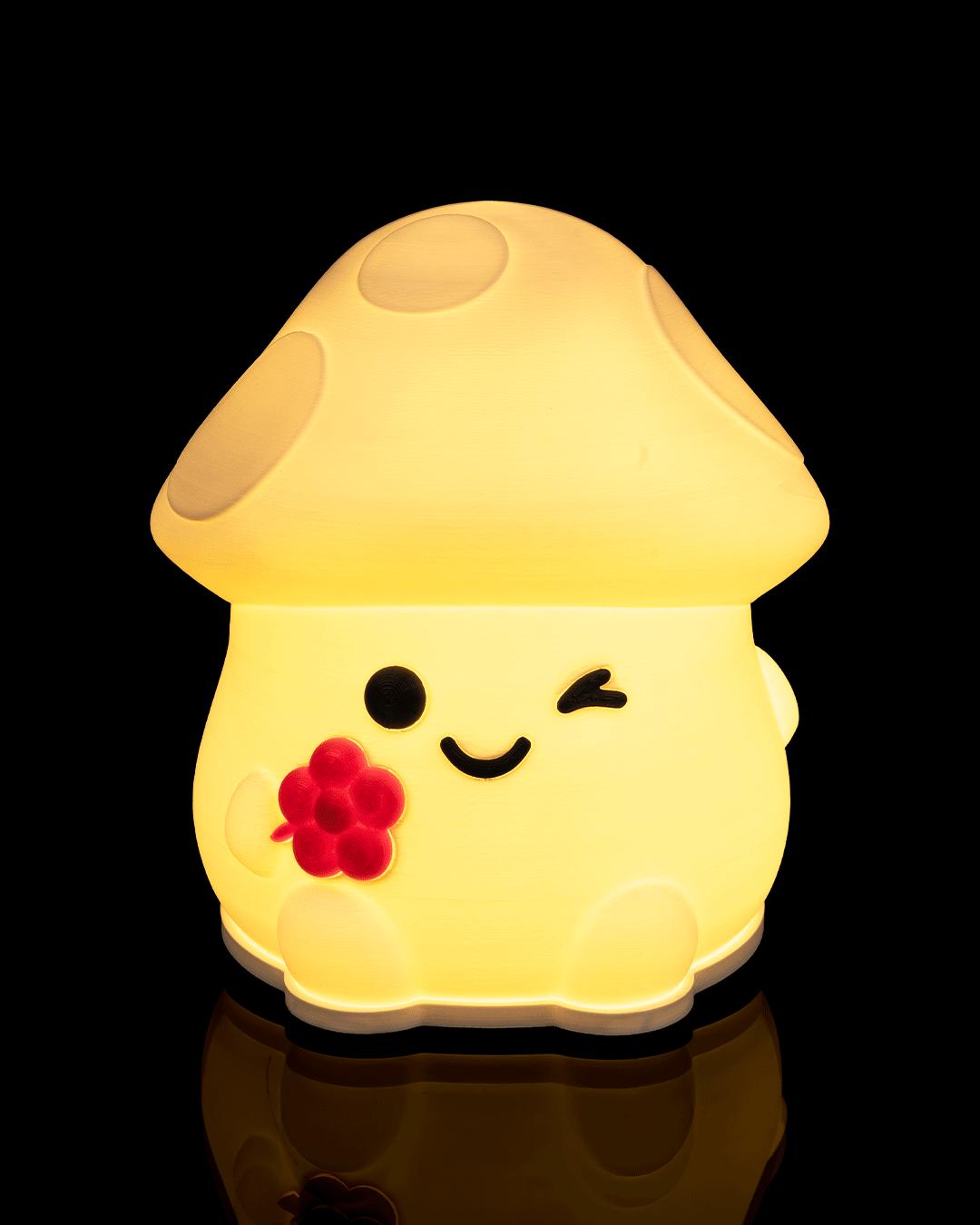 Mushroom Night Light – Pilz Tischlampe mit Blume