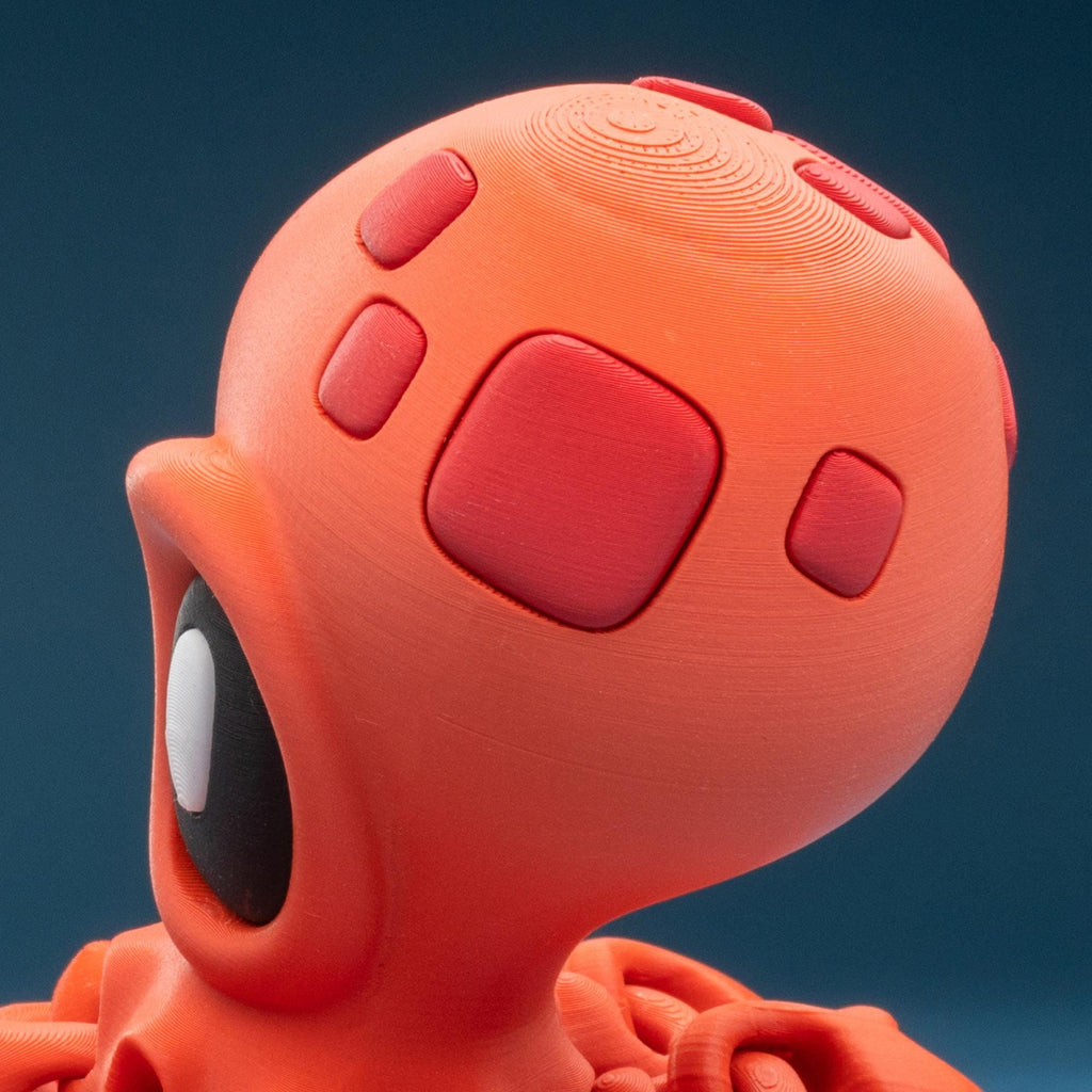 Flexi Oktopus Magnet – Bewegliche 3D-Druck Figur mit zwei Krebsen