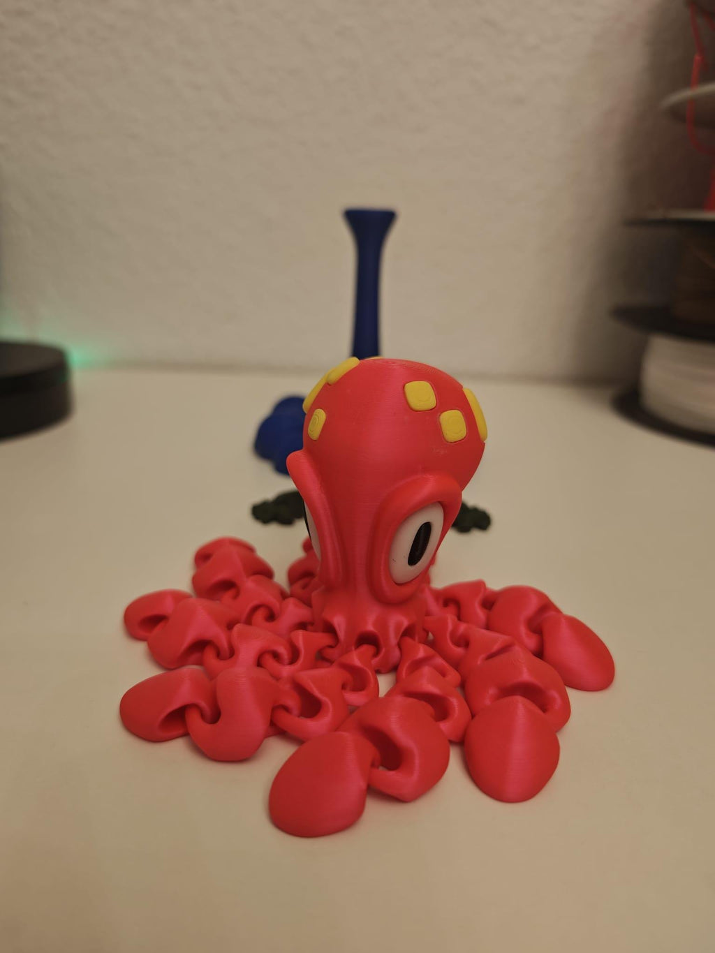 Flexi Oktopus Magnet – Bewegliche 3D-Druck Figur mit zwei Krebsen