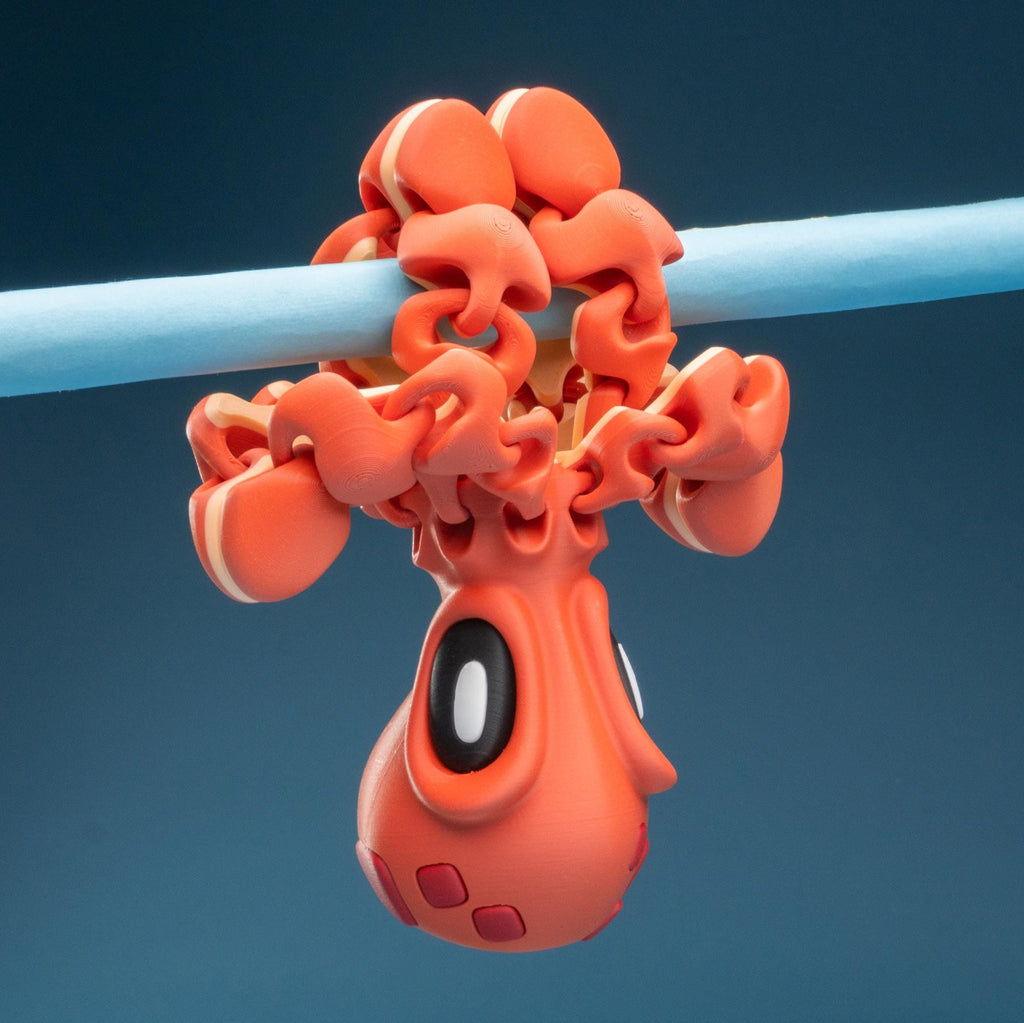 Flexi Oktopus Magnet – Bewegliche 3D-Druck Figur mit zwei Krebsen