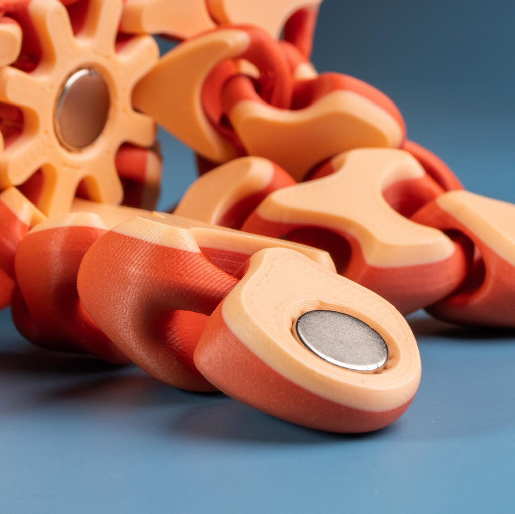 Flexi Oktopus Magnet – Bewegliche 3D-Druck Figur mit zwei Krebsen
