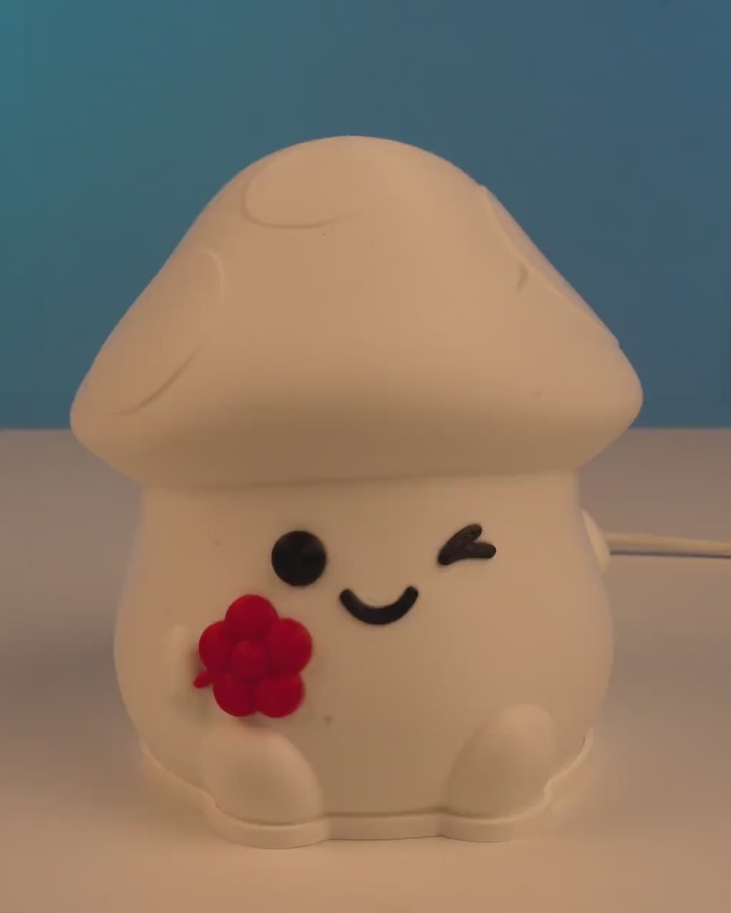 Mushroom Night Light – Pilz Tischlampe mit Blume
