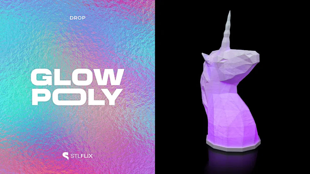 Glow Poly Tierlampe